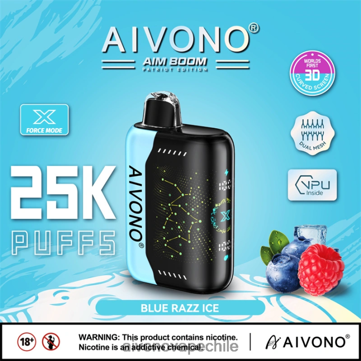 Aivono AIM BOOM 25000 hielo azul 46VJ0345 - Aivono Vape