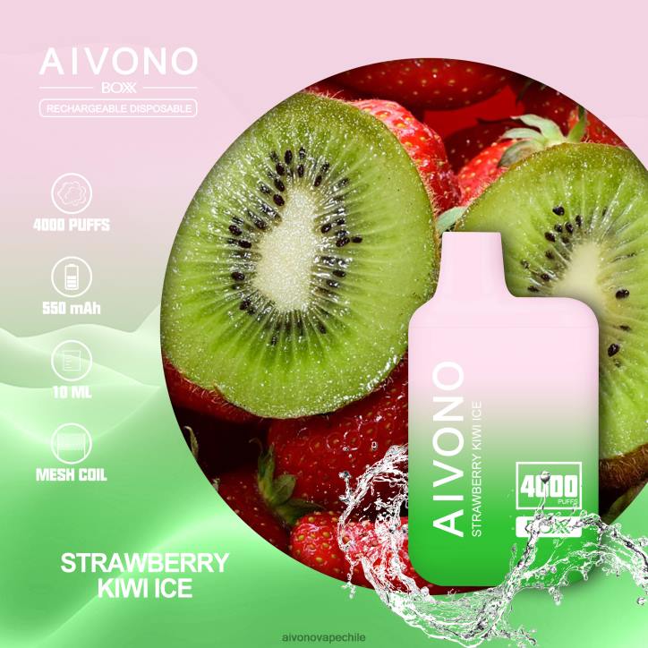 Aivono AIM BOXX 4000 hielo de fresa y kiwi 46VJ0229 - Aivono Vape Chile