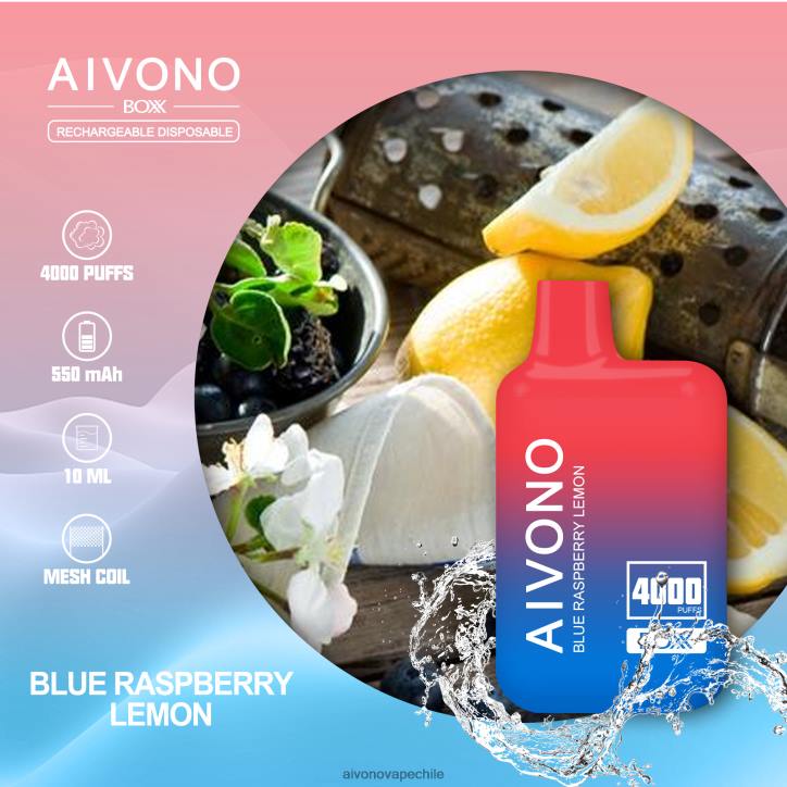 Aivono AIM BOXX 4000 limón frambuesa azul 46VJ0217 - Aivono Vape Chile