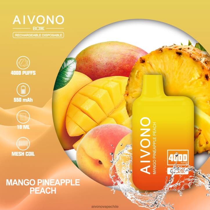Aivono AIM BOXX 4000 mango piña durazno 46VJ0219 - Aivono Vape