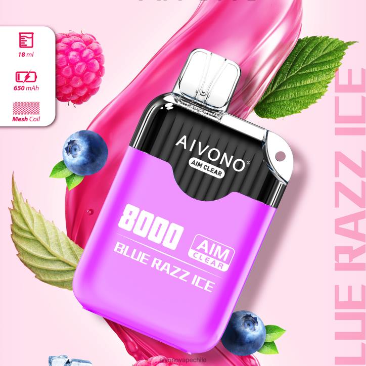 Aivono AIM CLEAR 8000 hielo azul 46VJ0202 - Aivono Vape Chile