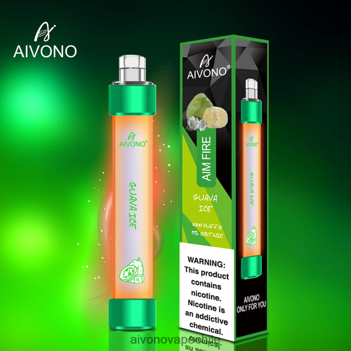 Aivono AIM FIRE 1000 hielo de guayaba 46VJ0330 - Aivono Vape