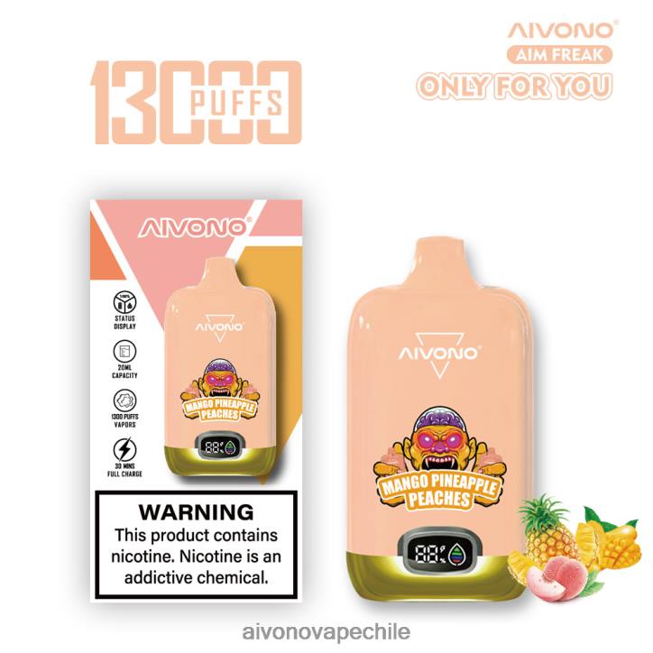 Aivono AIM FREAK 13000 duraznos mango piña 46VJ0250 - Aivono Vape Chile