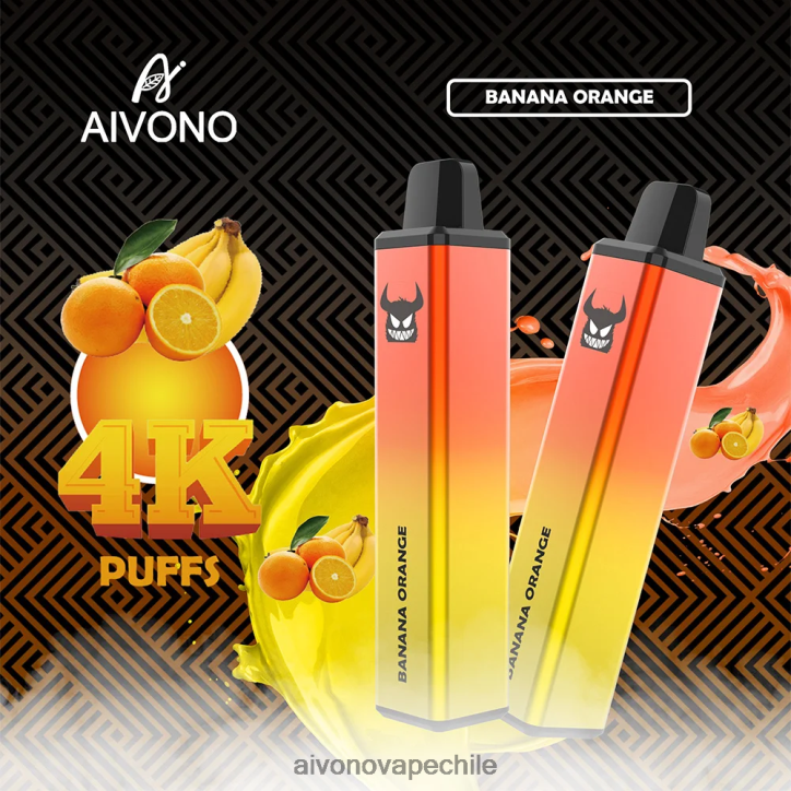 Aivono AIM FREAK 4000 plátano naranja 46VJ0258 - Aivono Vape
