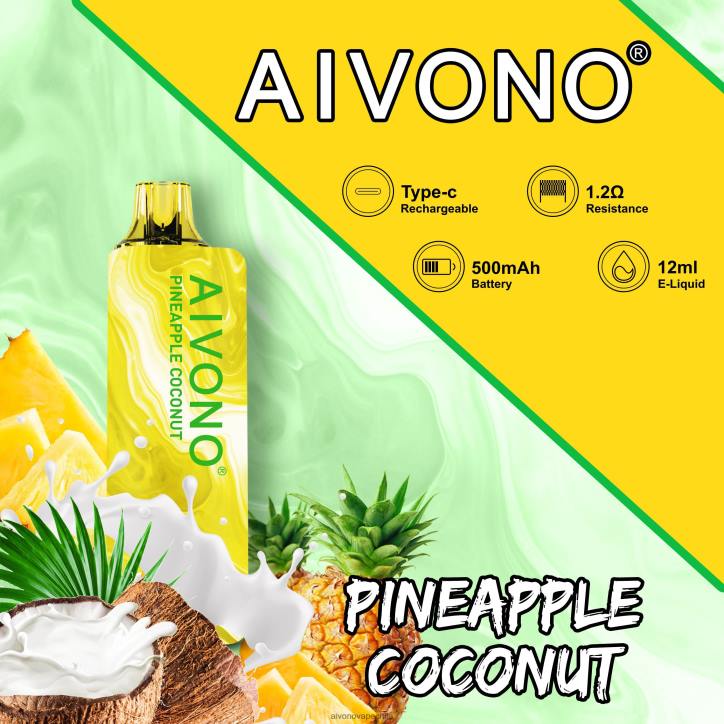 Aivono AIM GUN 7000 coco piña 46VJ0106 - Aivono Vape Chile