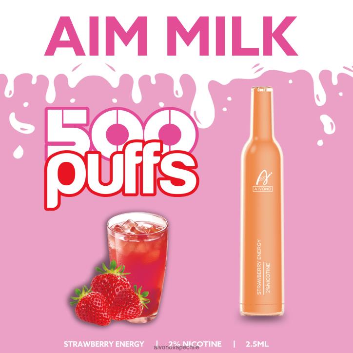Aivono AIM MILK 500 energía fresa 46VJ0266 - Aivono Chile