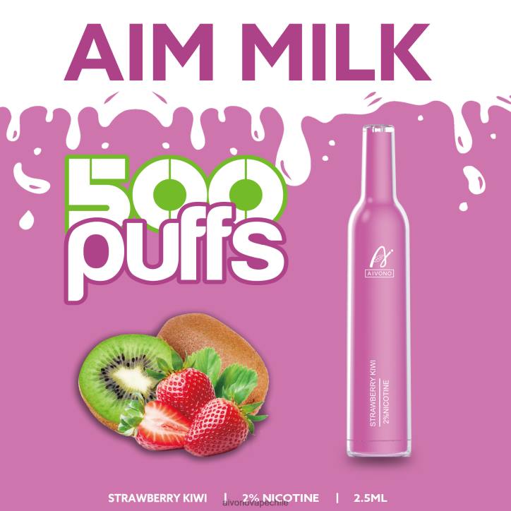 Aivono AIM MILK 500 kiwi fresa 46VJ0271 - Aivono Vape Chile