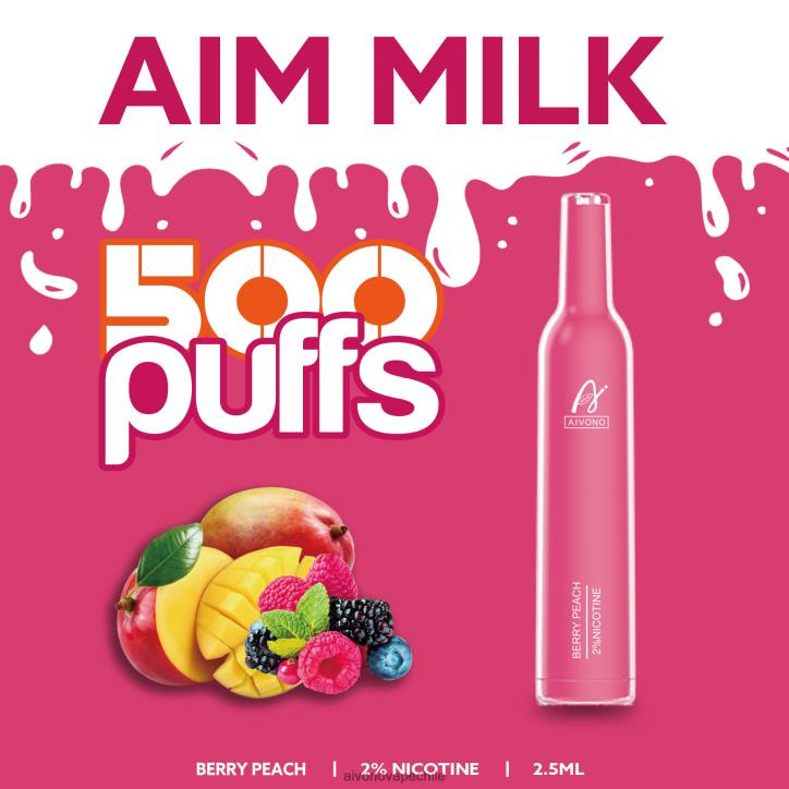 Aivono AIM MILK 500 melocotón de baya 46VJ0273 - Aivono Vape