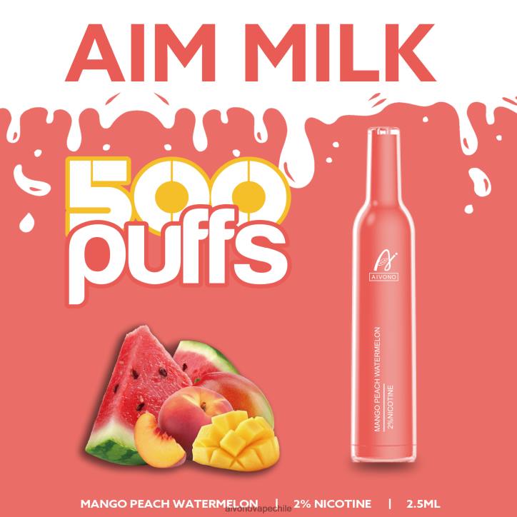 Aivono AIM MILK 500 sandia mango durazno 46VJ0268 - Aivono Vape Chile