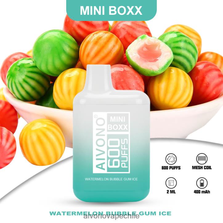 Aivono AIM MINI BOXX 600 sandía chicle hielo 46VJ0235 - Aivono Vape Chile