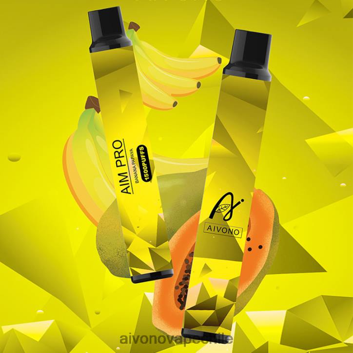 Aivono AIM PRO 1500 plátano papaya 46VJ0169 - Aivono Vape Chile