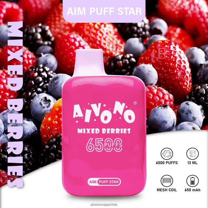 Aivono AIM PUFF STAR 6500 bayas mixtas 46VJ0290 - Aivono Chile