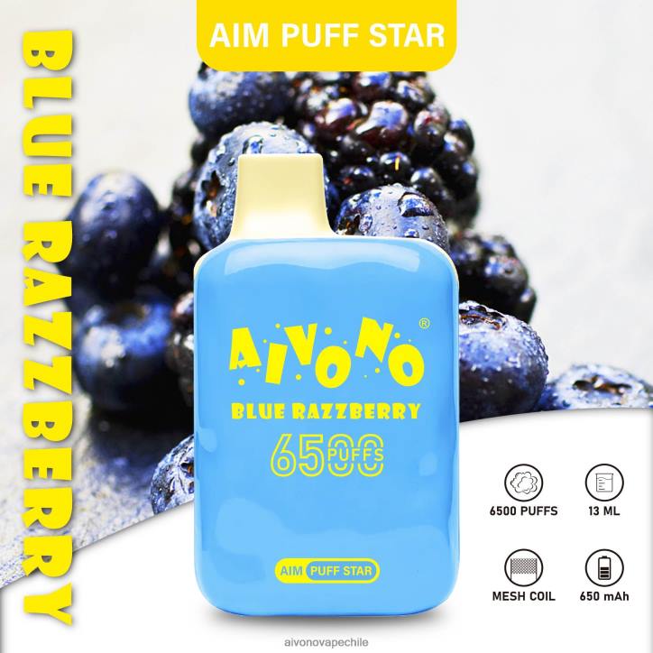 Aivono AIM PUFF STAR 6500 frambuesa azul 46VJ0292 - Aivono Vape Chile
