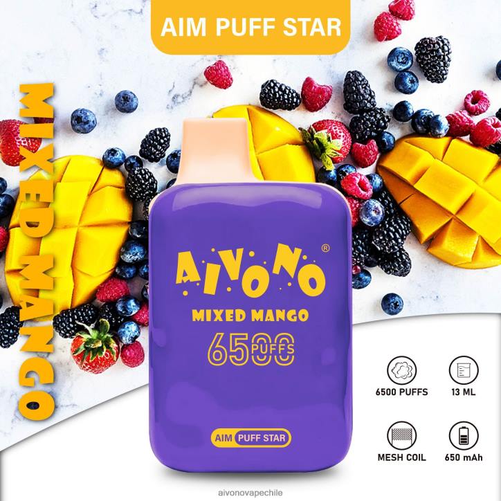Aivono AIM PUFF STAR 6500 mango mixto 46VJ0296 - Aivono Chile