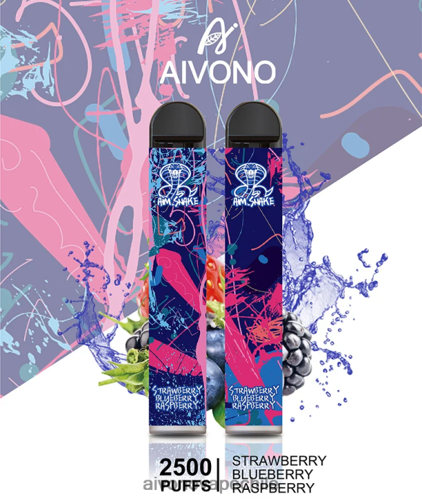 Aivono AIM SNAKE 2500 fresa arándano frambuesa 46VJ0318 - Aivono Vape