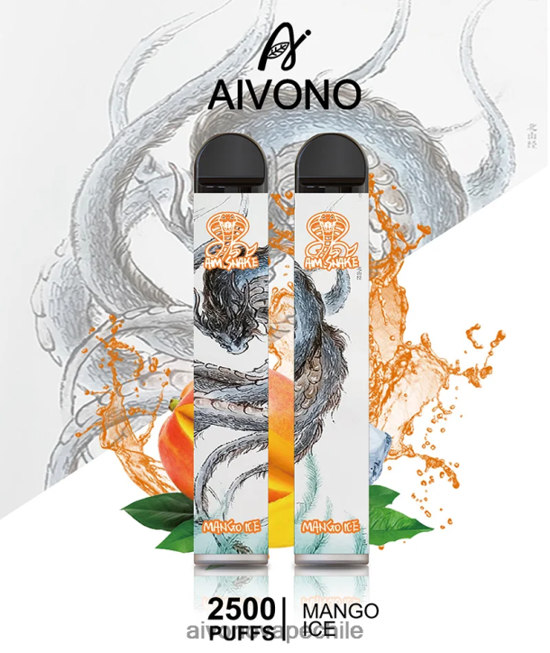 Aivono AIM SNAKE 2500 hielo de mango 46VJ0313 - Aivono Vape Chile
