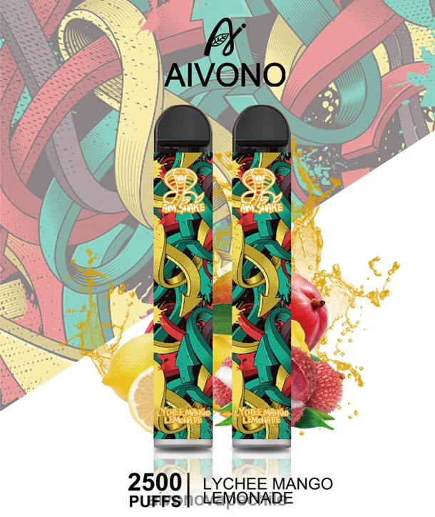 Aivono AIM SNAKE 2500 limonada de lichi y mango 46VJ0308 - Aivono Chile