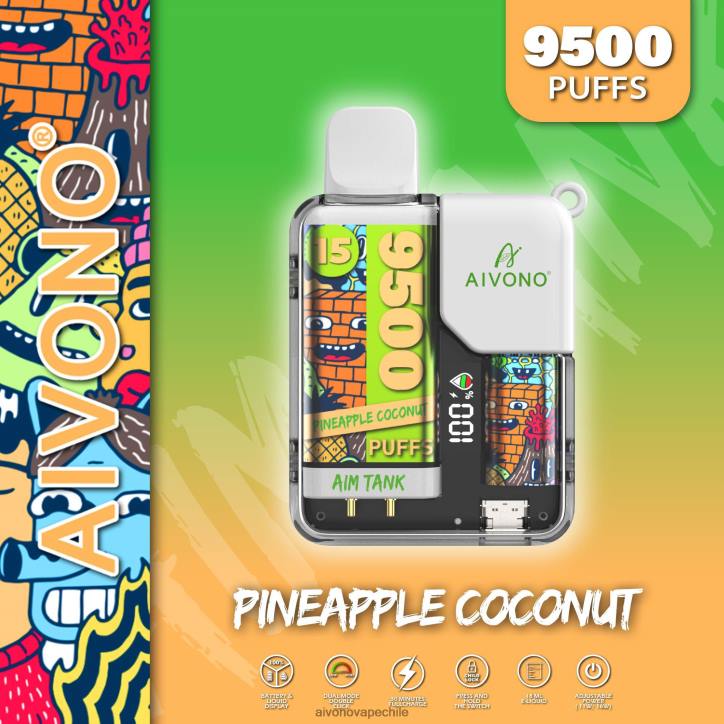 Aivono AIM TANK 9500 coco piña 46VJ040 - Aivono Vape Chile