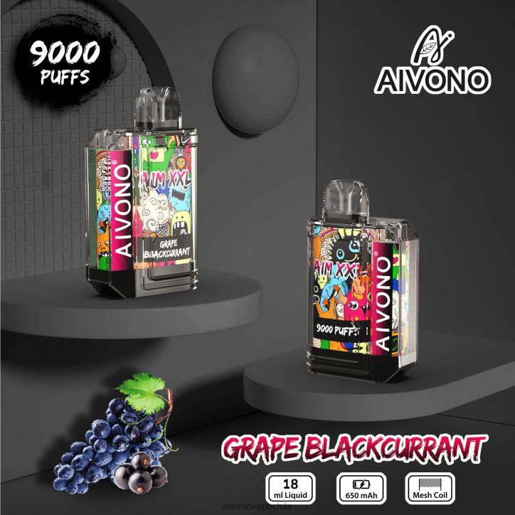 Aivono AIM XXL 9000 pegatina boca transparente grosella negra de uva 46VJ056 - Aivono Chile