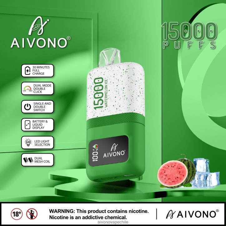 Aivono AIM magic 15000 hielo de sandia 46VJ070 - Aivono Vape Chile