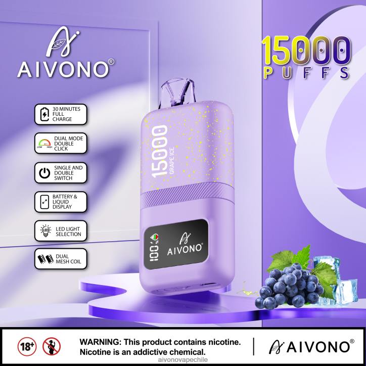 Aivono AIM magic 15000 hielo de uva 46VJ060 - Aivono Vape