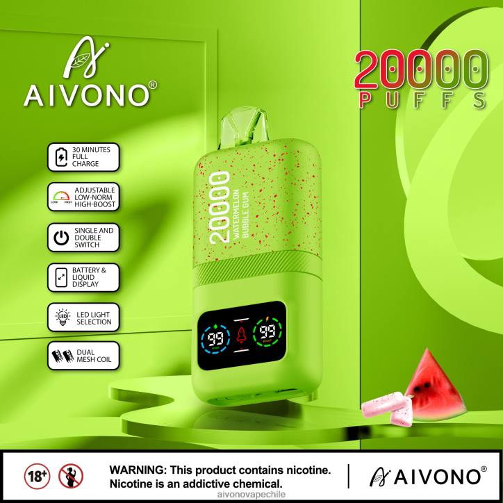 Aivono AIM magic 20000 chicle de sandía 46VJ082 - Aivono Vape Chile