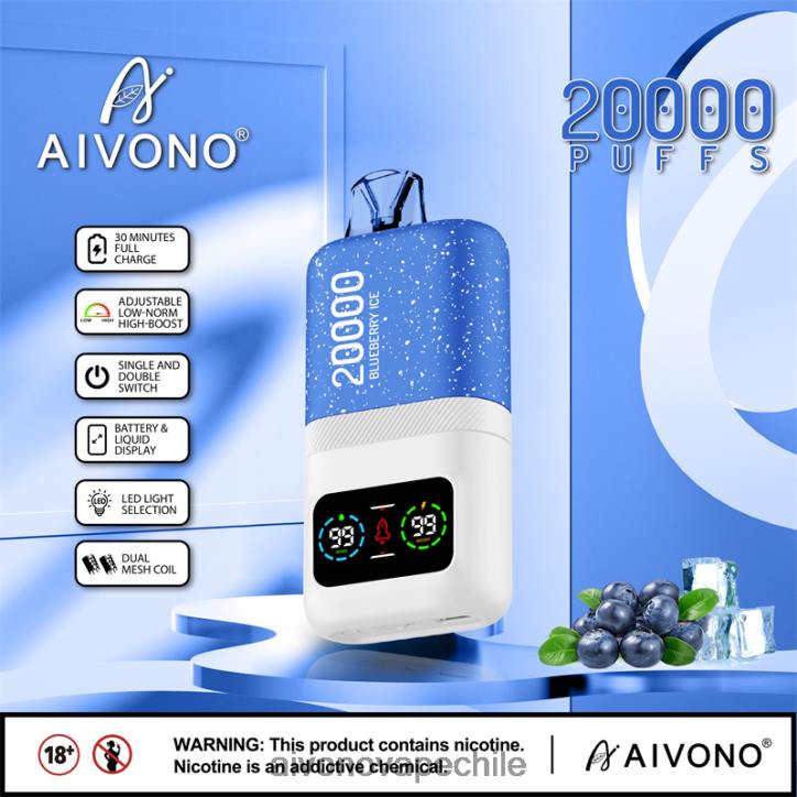Aivono AIM magic 20000 hielo de arándanos 46VJ073 - Aivono Vape Chile
