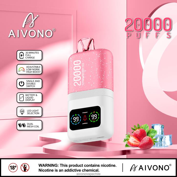 Aivono AIM magic 20000 hielo de fresa 46VJ074 - Aivono Chile