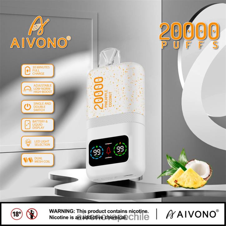 Aivono AIM magic 20000 hielo de piña y coco 46VJ076 - Aivono Vape Chile