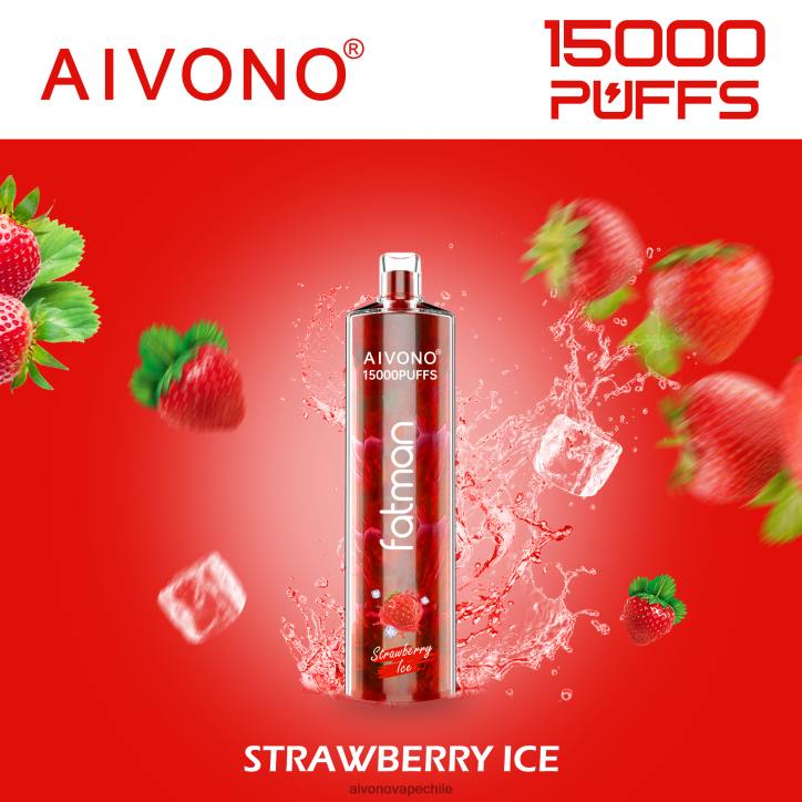 Aivono FATMAN 15000 hielo de fresa 46VJ011 - Aivono Chile