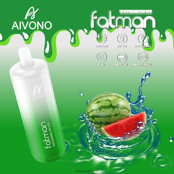 Aivono FATMAN 6800 hielo de sandia 46VJ028 - Aivono Vape Chile