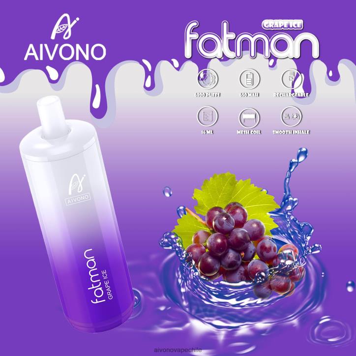 Aivono FATMAN 6800 hielo de uva 46VJ024 - Aivono Vape
