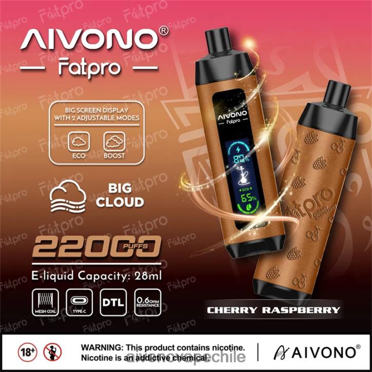 Aivono Fatpro 22000 frambuesa cereza 46VJ04 - Aivono Vape Chile