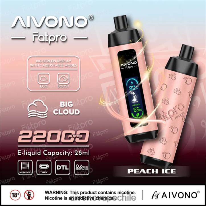 Aivono Fatpro 22000 hielo de durazno 46VJ05 - Aivono Chile