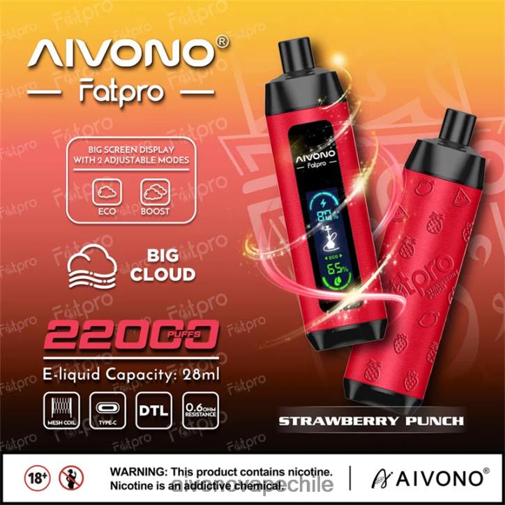 Aivono Fatpro 22000 ponche de fresa 46VJ08 - Aivono Chile