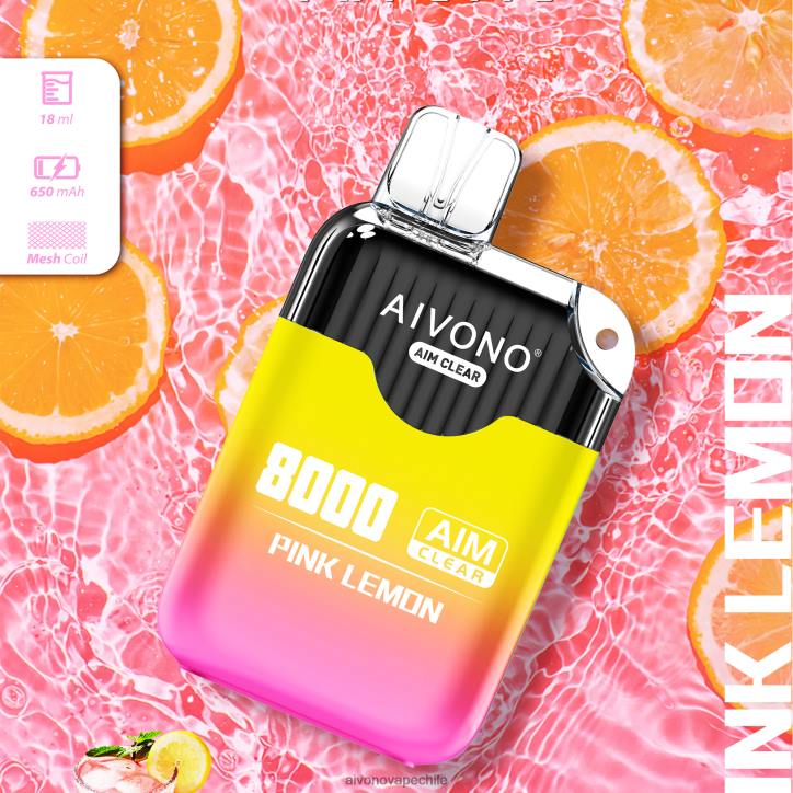 Aivono AIM CLEAR 8000 limon rosa 46VJ0211 - Aivono Vape Chile
