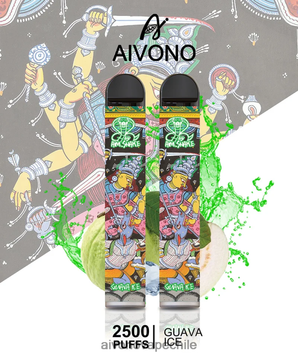 Aivono AIM SNAKE 2500 hielo de guayaba 46VJ0307 - Aivono Vape Chile