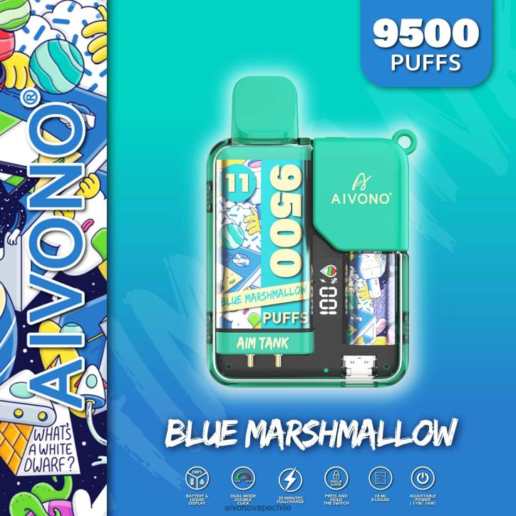 Aivono AIM TANK 9500 malvavisco azul 46VJ042 - Aivono Vape